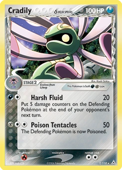 Cradily δ Pokémon card, number 2
