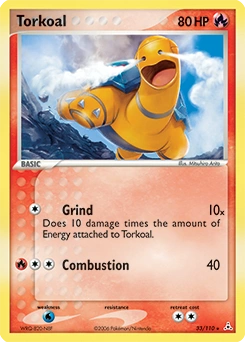 Torkoal Pokémon card, number 33