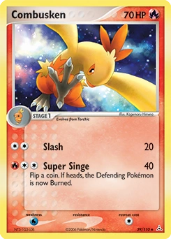 Combusken Pokémon card, number 39