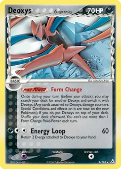 Deoxys δ Pokémon card, number 3