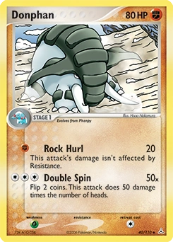 Donphan Pokémon card, number 40