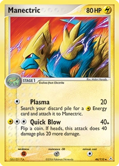 Manectric Pokémon card, number 46
