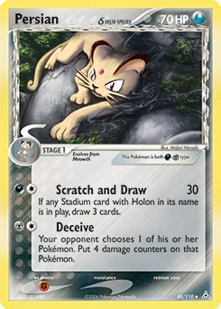 Persian δ Pokémon card, number 48