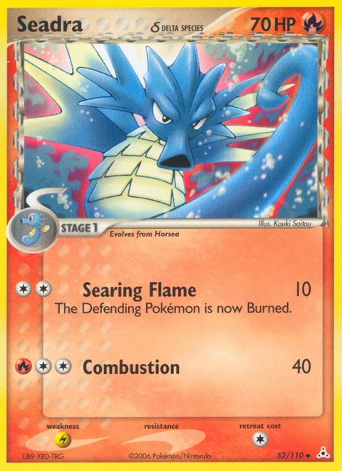 Seadra δ Pokémon card from Holon Phantoms, number 52 (Standard print)