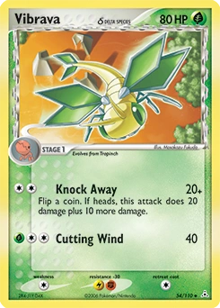 Vibrava δ Pokémon card, number 54