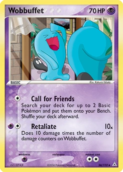 Wobbuffet Pokémon card, number 56