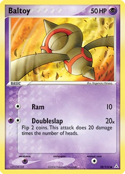 Baltoy Pokémon card, number 59