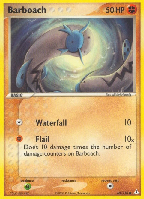 Barboach Pokémon card from Holon Phantoms, number 60 (Standard print)