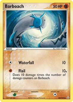 Barboach Pokémon card, number 60