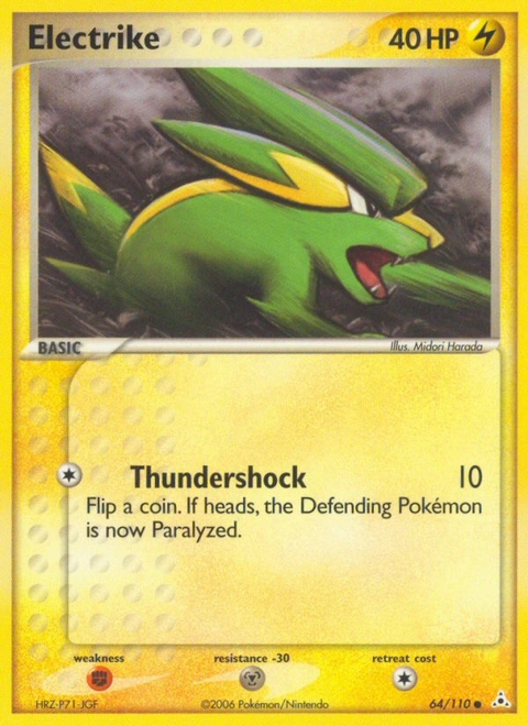 Electrike Pokémon card from Holon Phantoms, number 64 (Standard print)