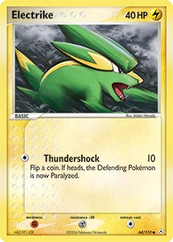 Electrike Pokémon card, number 64