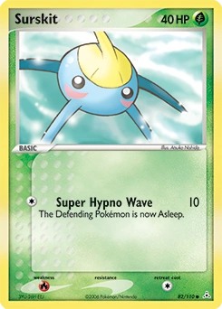 Surskit Pokémon card, number 82
