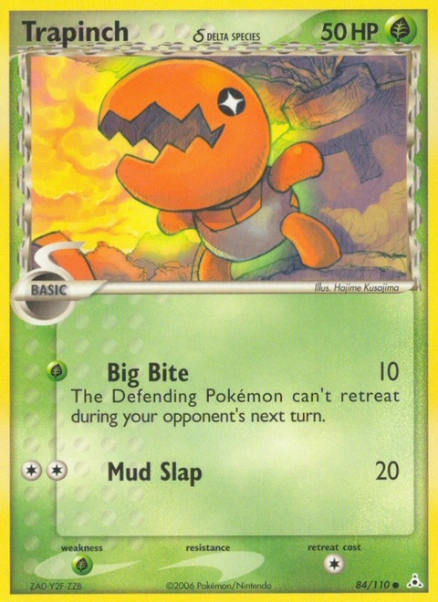 Trapinch δ Pokémon card from Holon Phantoms, number 84 (Standard print)