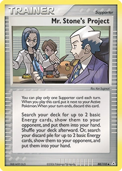 Mr. Stone's Project Pokémon card, number 88