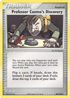 Professor Cozmo's Discovery Pokémon card, number 89