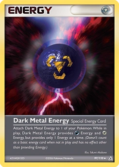 Dark Metal Energy Pokémon card, number 97