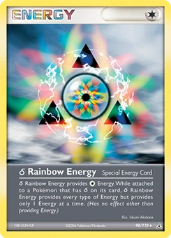 δ Rainbow Energy Pokémon card, number 98