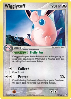 Wigglytuff Pokémon card, number 13