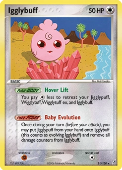Igglybuff Pokémon card, number 21