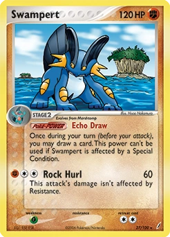 Swampert Pokémon card, number 27