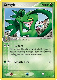 Grovyle Pokémon card, number 32