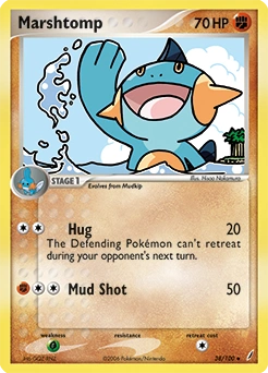 Marshtomp Pokémon card, number 38
