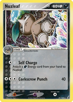 Nuzleaf Pokémon card, number 39