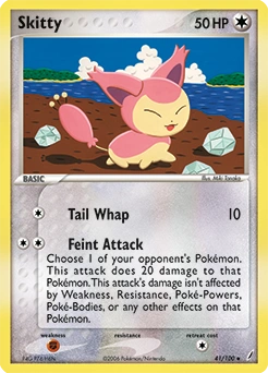Skitty Pokémon card, number 41