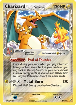 Charizard δ Pokémon card, number 4