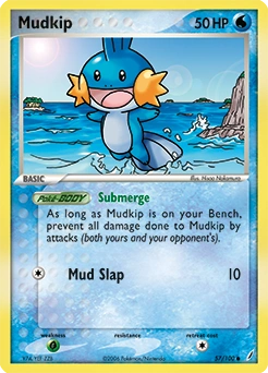 Mudkip Pokémon card, number 57