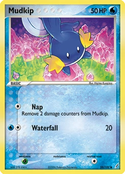 Mudkip Pokémon card, number 58