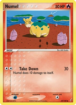 Numel Pokémon card, number 59