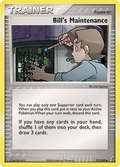 Bill's Maintenance Pokémon card, number 71