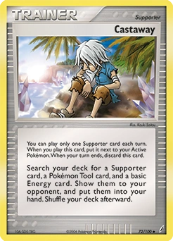 Castaway Pokémon card, number 72