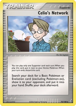 Celio's Network Pokémon card, number 73