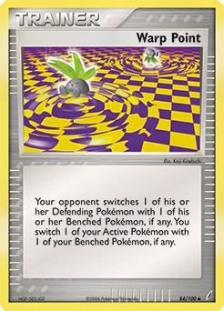 Warp Point Pokémon card, number 84