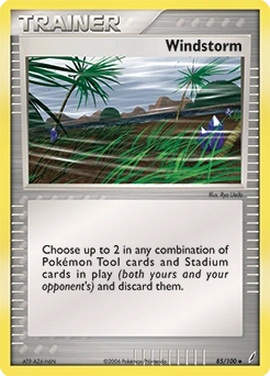 Windstorm Pokémon card, number 85