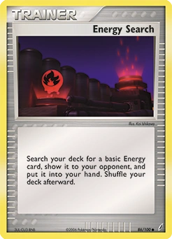 Energy Search Pokémon card, number 86