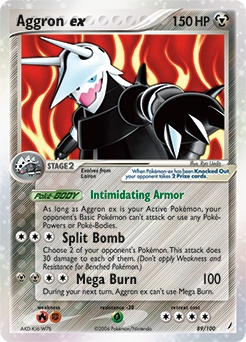 Aggron ex Pokémon card, number 89