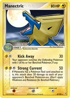 Manectric Pokémon card, number 8