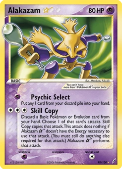 Alakazam ★ Pokémon card, number 99