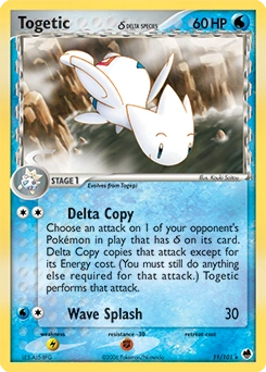 Togetic δ Pokémon card, number 11