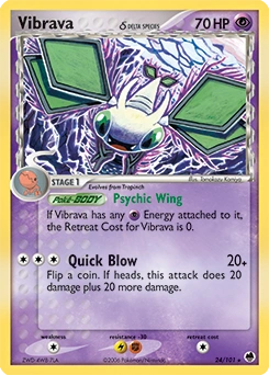 Vibrava δ Pokémon card, number 24