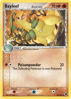 Bayleef δ Pokémon card, number 26