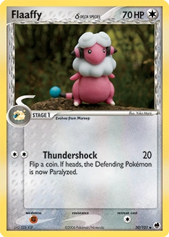 Flaaffy δ Pokémon card, number 30
