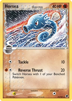 Horsea δ Pokémon card, number 31