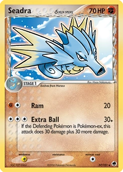 Seadra δ Pokémon card, number 37
