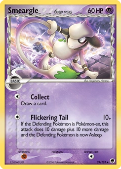 Smeargle δ Pokémon card, number 39