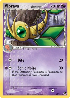 Vibrava δ Pokémon card, number 42