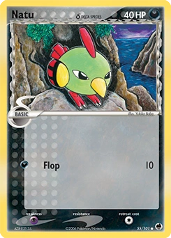 Natu δ Pokémon card, number 55
